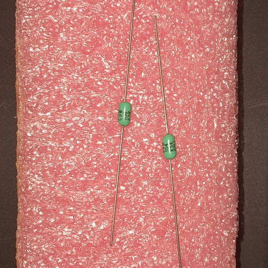 (NOS) CGW 164 K5K glass dielectric capacitor capacitance of 0.16 µF (160,000 pF) with a ±10% tolerance