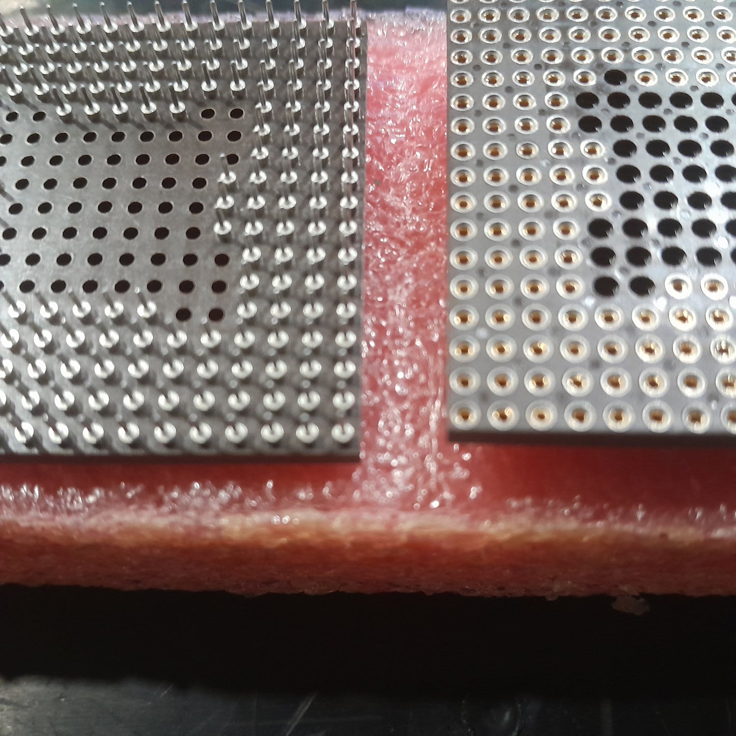 PGA (Pin Grid Array) socket adapter, PGA carrier or adapter board. (NOS)