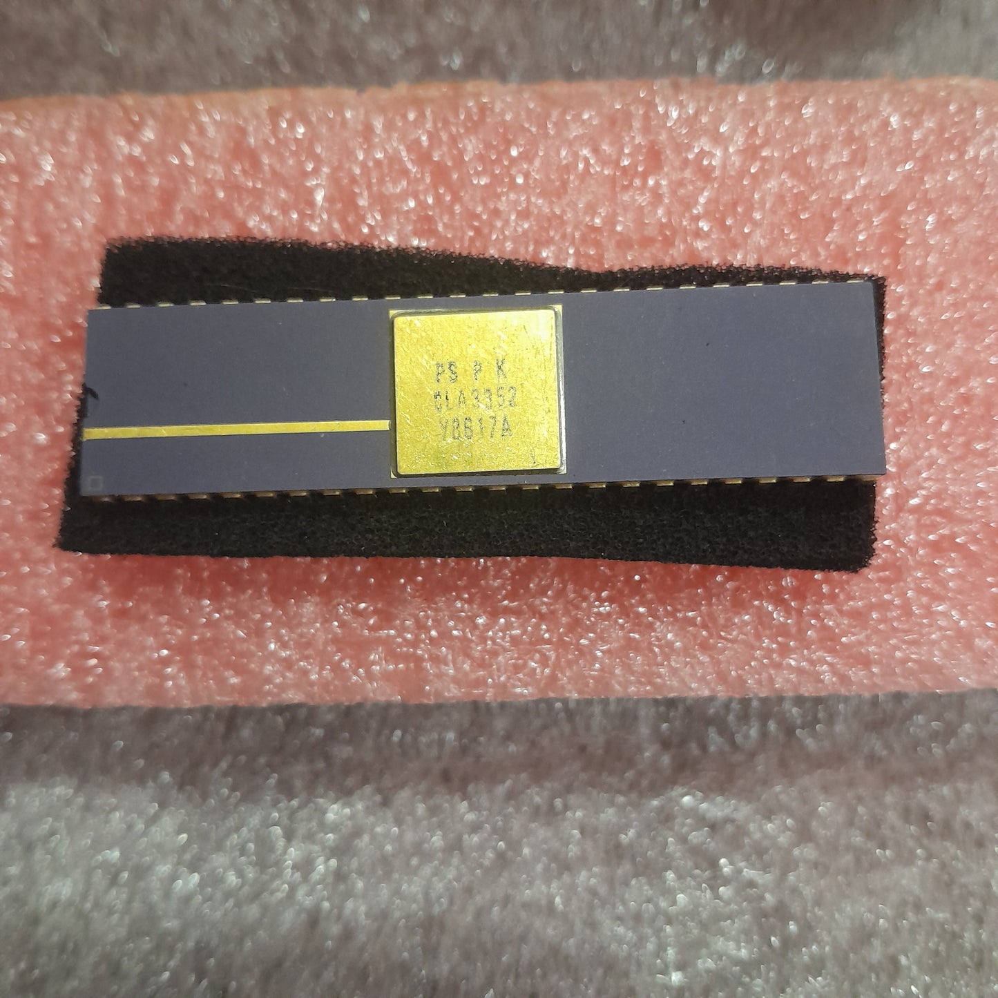 SLA 3352 EEPROM (Electrically Erasable Programmable Read-Only Memory). Gold leads