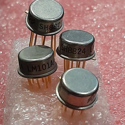 LM101AH from Texas Instruments operational amplifier 8-pin TO-99 metal-can package.