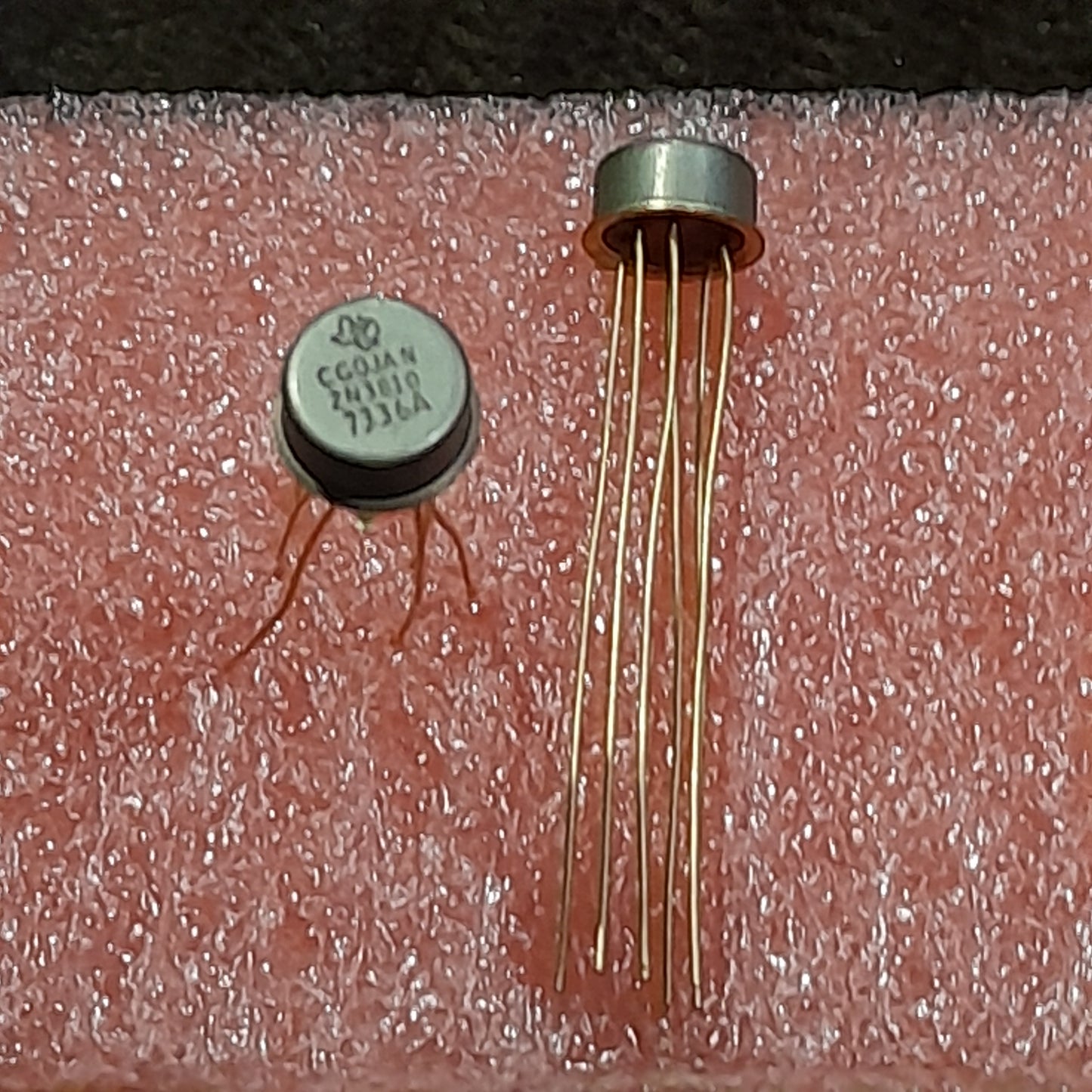 JAN 2N3810 military-grade dual PNP silicon transistor (MIL/SPEC gold leads)