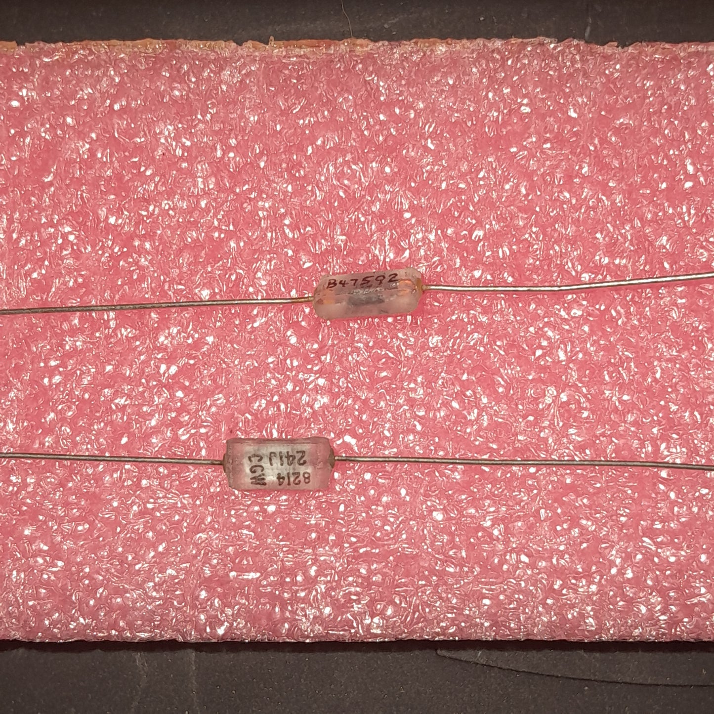Original Corning Glass Works Glass Dielectric Capacitors