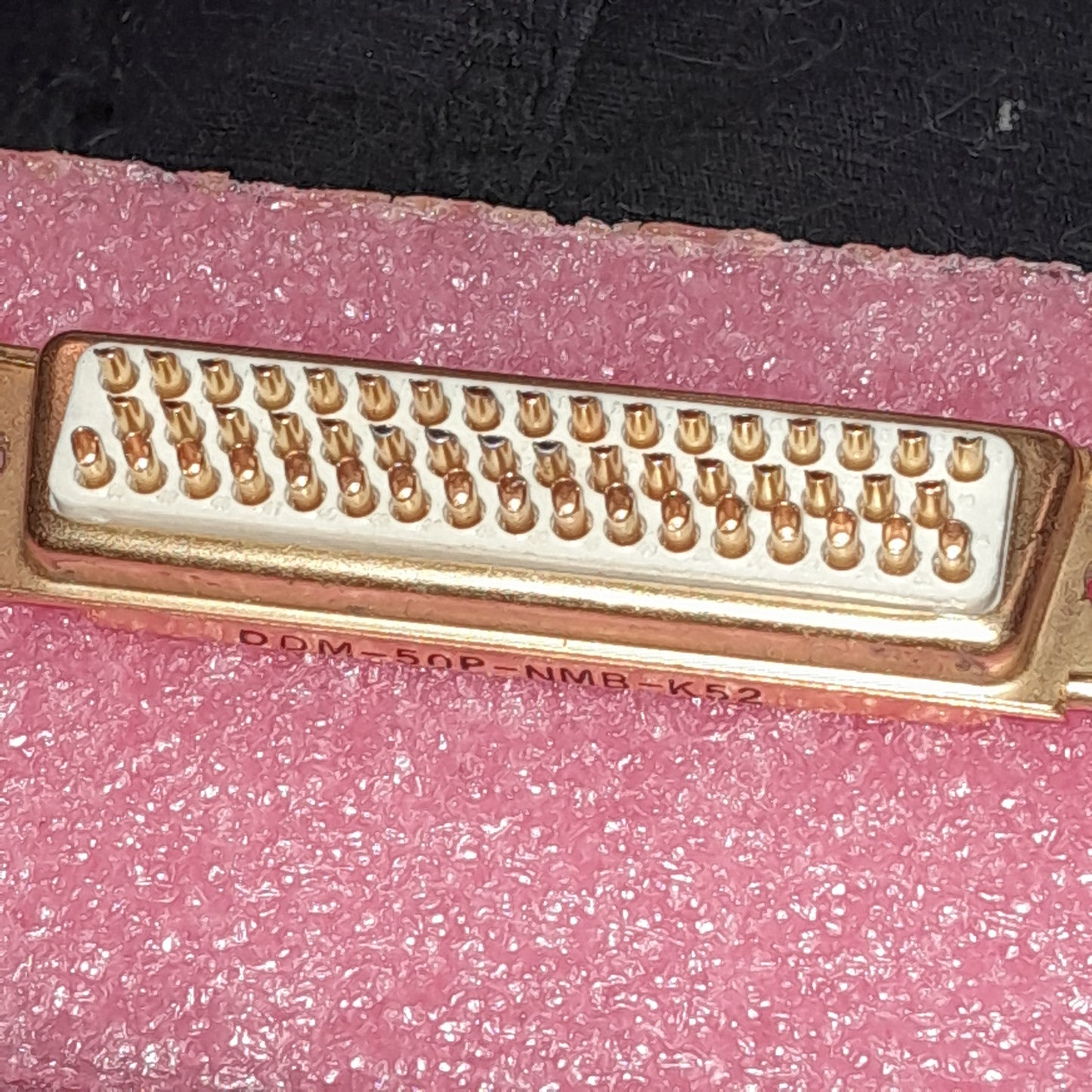 DDM-50P-NMB-K52 high-performance D-subminiature connector (NOS MIL/SPEC GOLD LEADS)