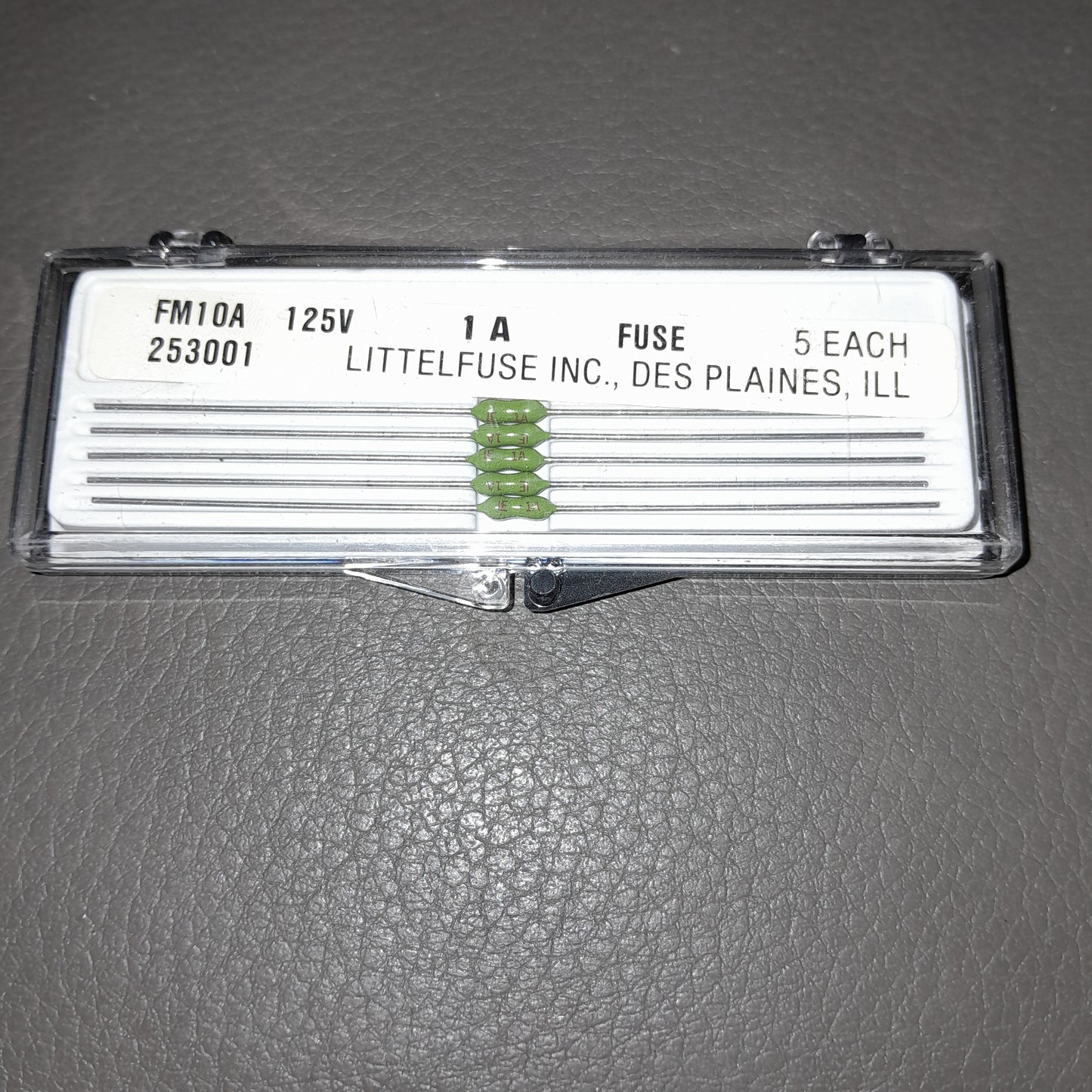 Littelfuse FM10A fuses. Voltage 125V current rating 1A (NOS)
