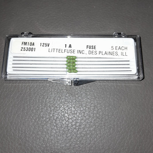 Littelfuse FM10A fuses. Voltage 125V current rating 1A (NOS)