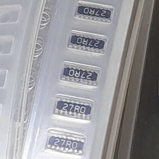 RS8M-27R0-F0 resistor 27 Ω and a tolerance of ±1% (NOS) reel of 4000