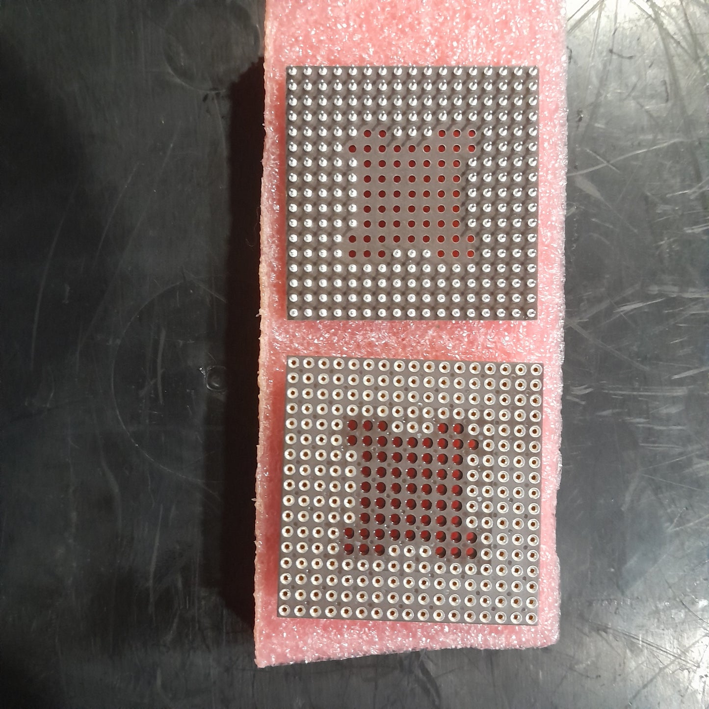 PGA (Pin Grid Array) socket adapter, PGA carrier or adapter board. (NOS)