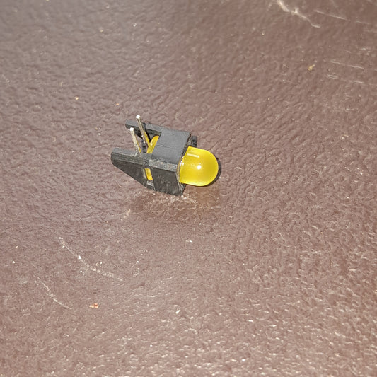 HLMP-4719-A00B2 LED by Broadcom, 2 prong led yellow (NOS) x 5