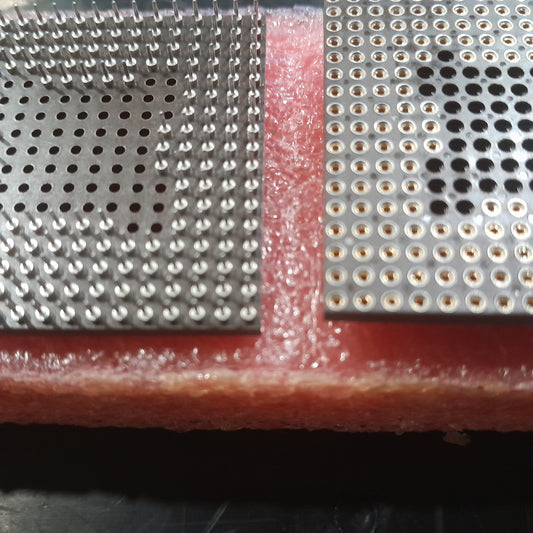 PGA (Pin Grid Array) socket adapter, PGA carrier or adapter board. (NOS)