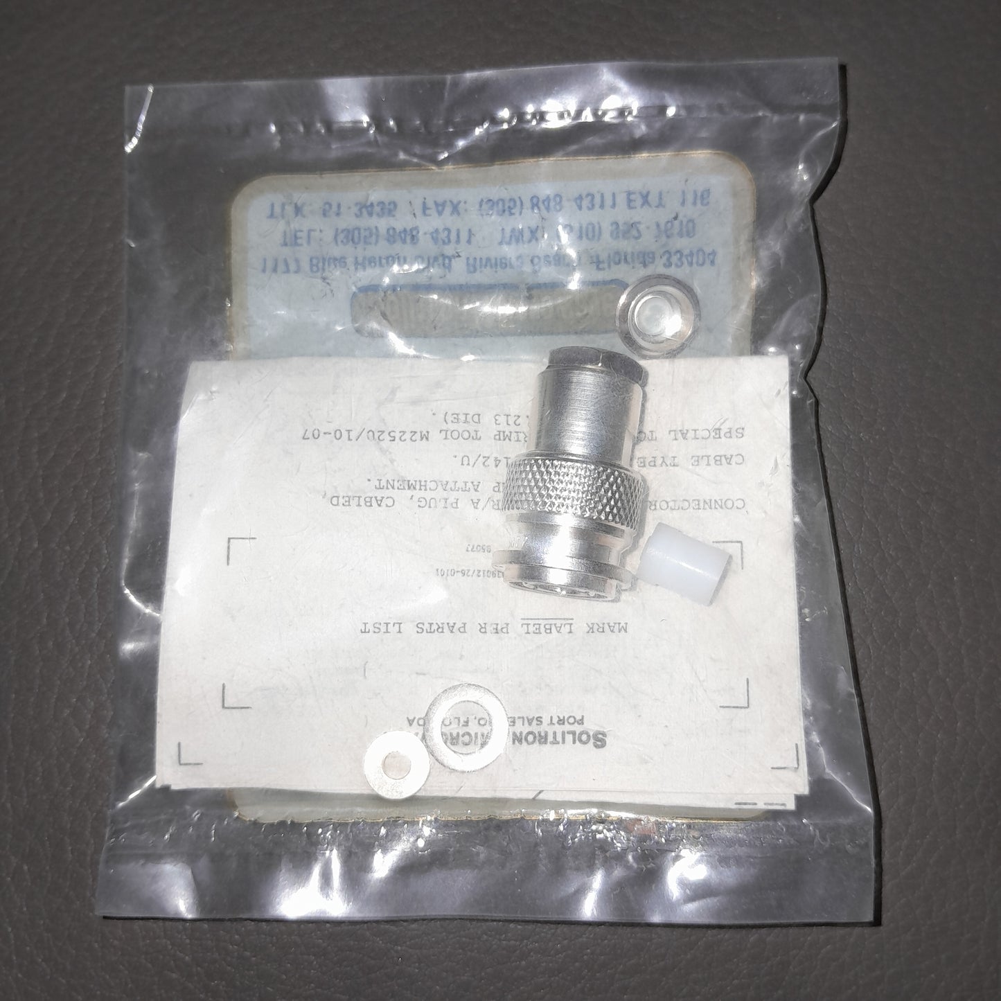 Solitron Microwave coaxial connector (NOS)